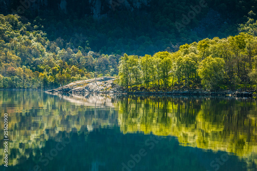 landscape in Lysefjord near Stavanger  southern Norway