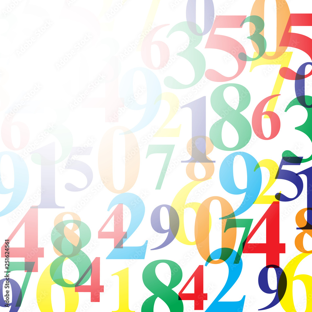 Background with numbers with copy space Background with numbers with copy space