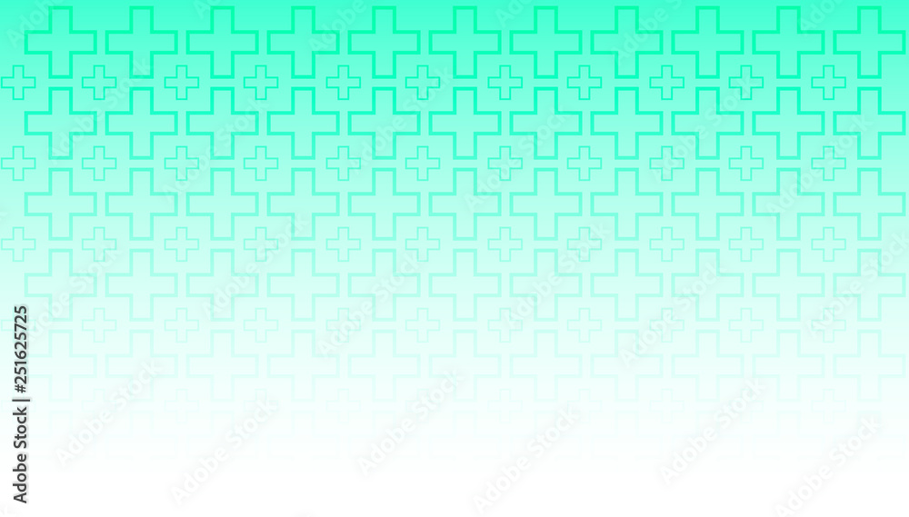 Wallpaper white green gradient linear of medical background vector design.