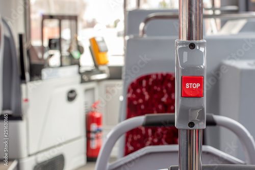 STOP button inside the bus