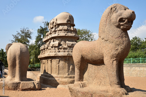 Temple des cinq Rathas à Mallabapuram, Inde du Sud © JFBRUNEAU