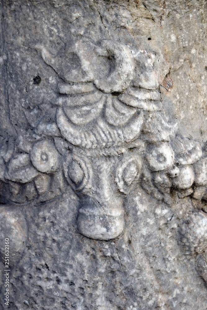 The antique bas-reliefs.Mugla.Turkey 