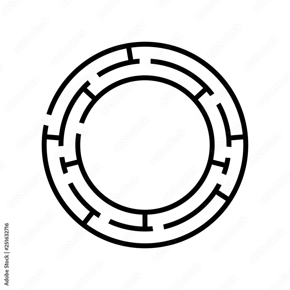 Abstact labyrinth. Game for kids. Puzzle for children. Maze conundrum. Vector illustration Abstact labyrinth. Game for kids. Puzzle for children. Maze conundrum. Vector illustration