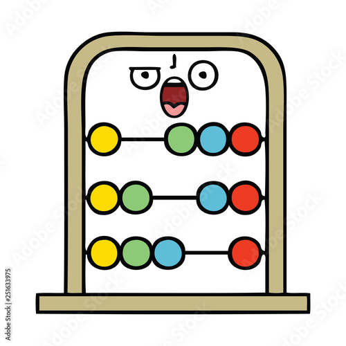 cute cartoon abacus
