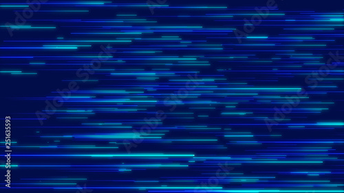 Blue abstract radial lines geometric background. Data flow. Optical fiber. Explosion star. Motion effect. Background
