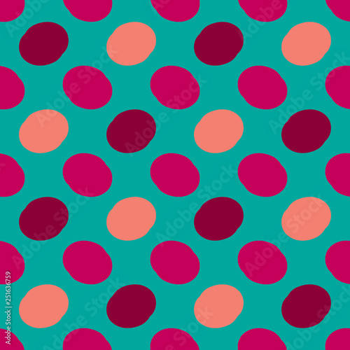 Seamless pattern with alternate geometric elements. Beautiful abstract illustration. - Vector