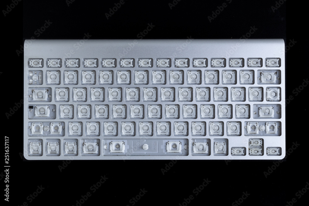 Later images of the keyboard that had been disassembled and cleaned up Later images of the keyboard that had been disassembled and cleaned up