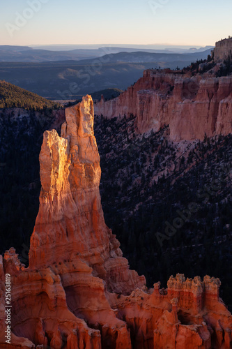 Beautiful View of an American landscape during a sunny sunset. Taken in Bryce Canyon National Park, Utah, United States of America.