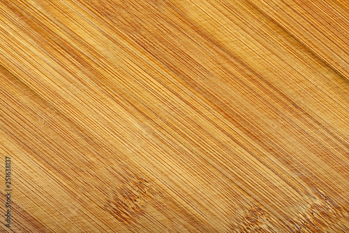 Bamboo cutting board texture. Wooden background.