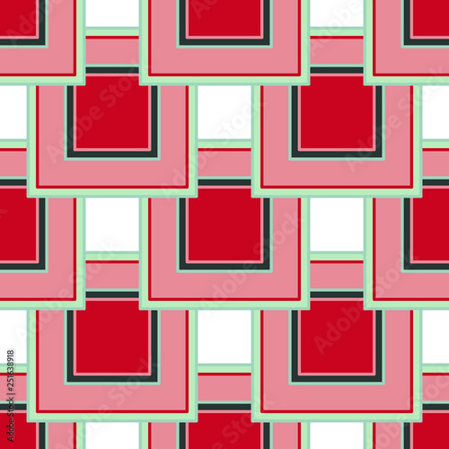 Seamless geometric pattern with bright squares.