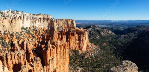 Beautiful View of an American landscape during a sunny day. Taken in Bryce Canyon National Park, Utah, United States of America.