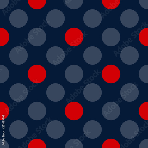 Bright seamless pattern with alternating circular geometric shapes.