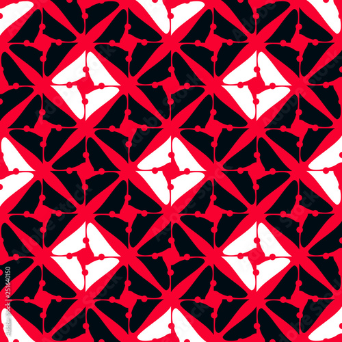 Seamless pattern with alternating bright geometric elements.