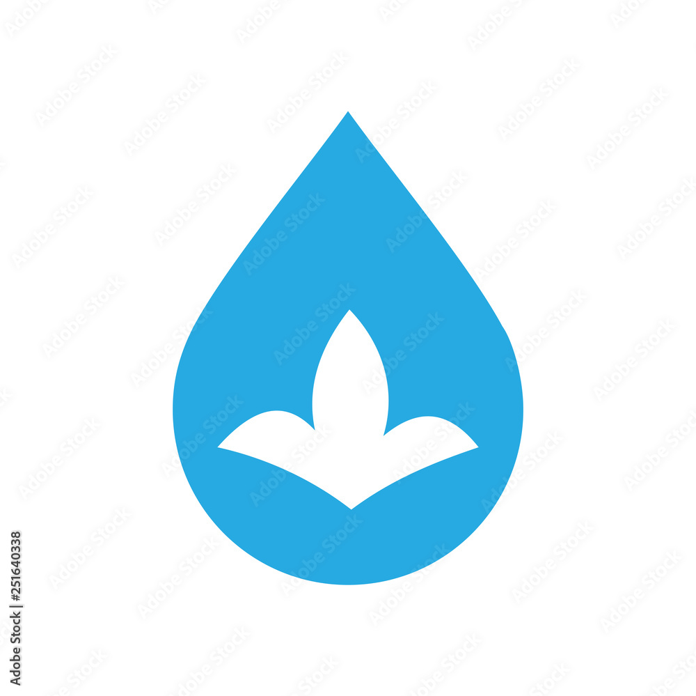 Drop water icon on white background for graphic and web design, Modern simple vector sign. Internet concept. Trendy symbol for website design web button or mobile app Drop water icon on white background for graphic and web design, Modern simple vector sign. Internet concept. Trendy symbol for website design web button or mobile app
