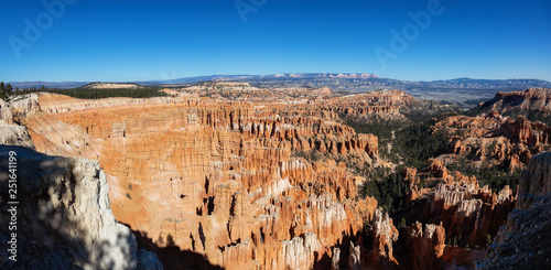 Beautiful Panoramic View of an American landscape during a sunny day. Taken in Bryce Canyon National Park, Utah, United States of America.