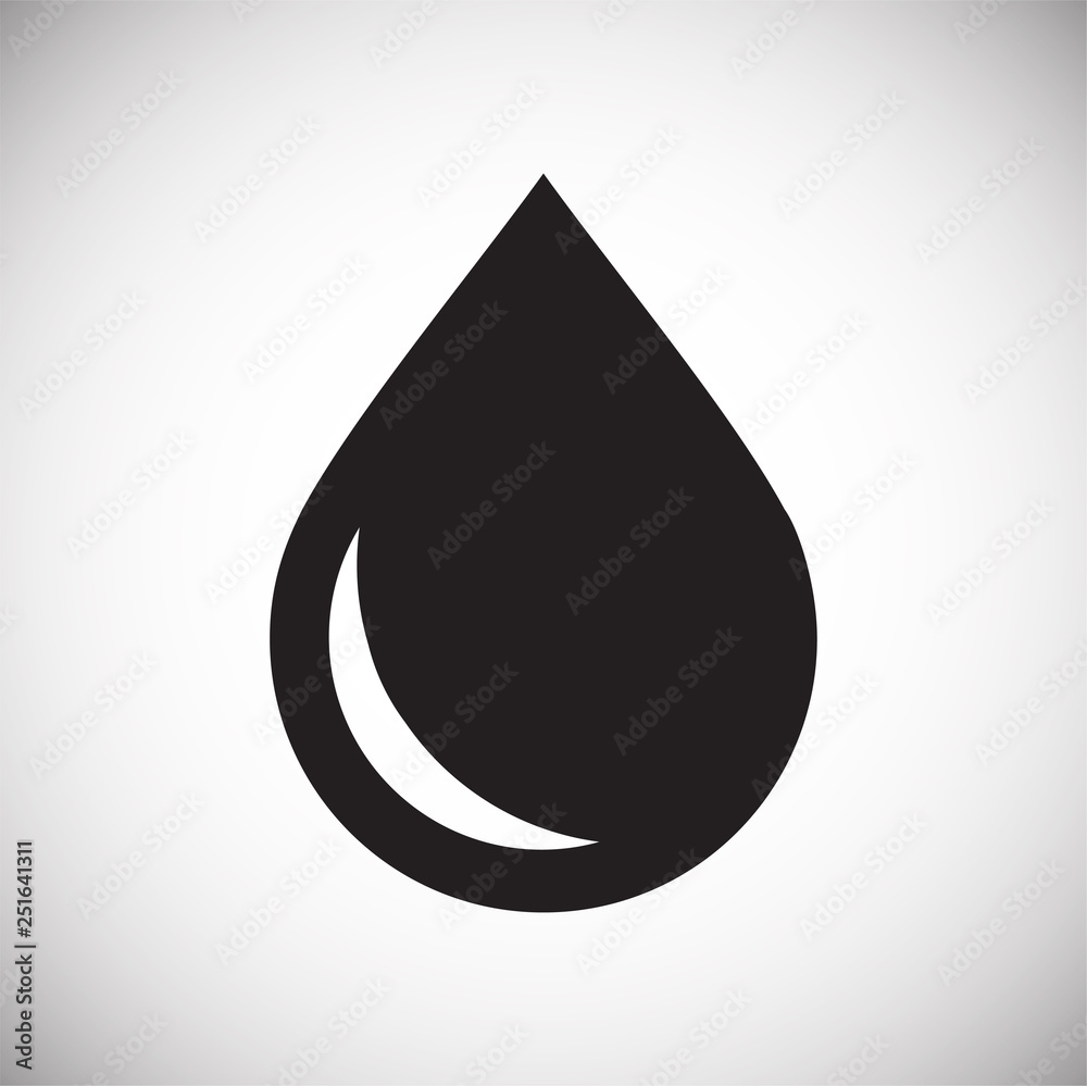 Drop water icon on white background for graphic and web design, Modern simple vector sign. Internet concept. Trendy symbol for website design web button or mobile app Drop water icon on white background for graphic and web design, Modern simple vector sign. Internet concept. Trendy symbol for website design web button or mobile app
