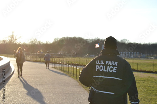 Park Police in the evening light