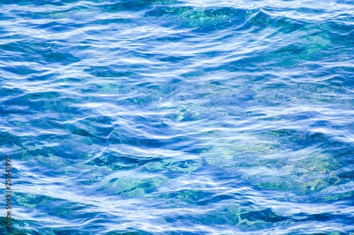 Blue Mediterranean Water Texture For Backgrounds
