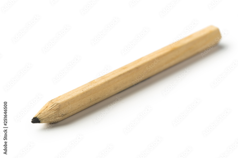Obraz premium Pencil stub on white background