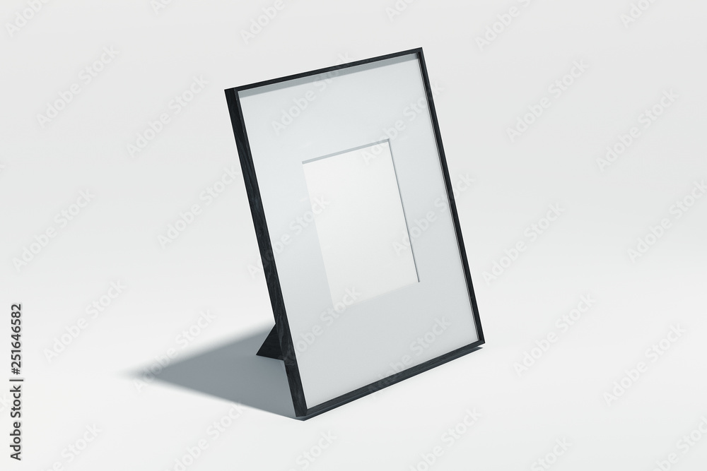 Blank photo frame on white background. 3d rendering. Blank photo frame on white background. 3d rendering.