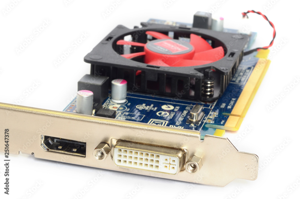 computer graphic card isolated on white computer graphic card isolated on white