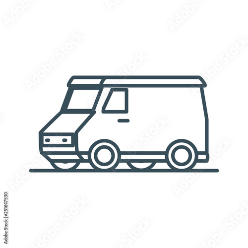 delivery service van icon