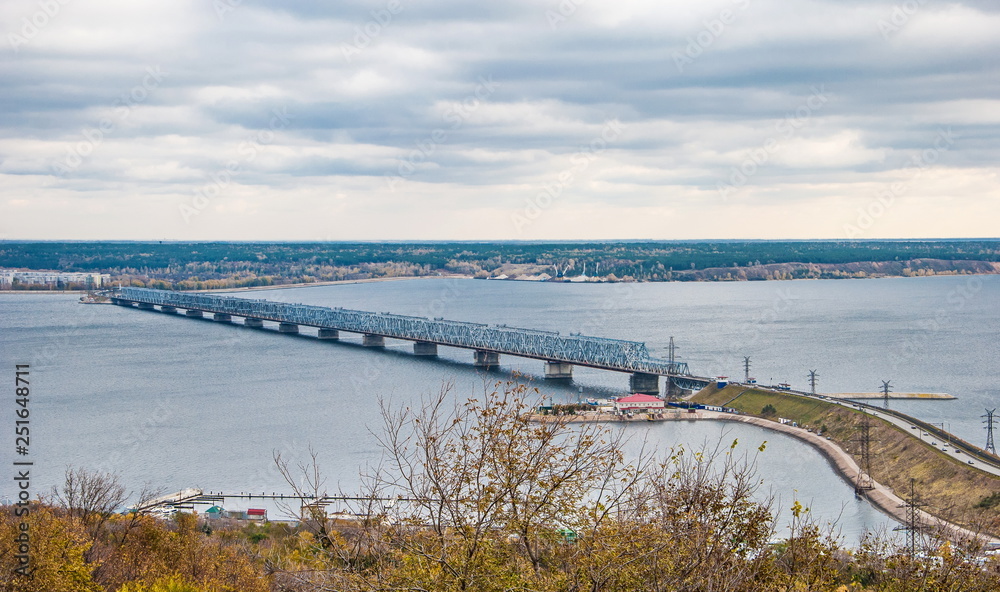 Imperial Bridge over  Volga River in Ulyanovsk (Simbirsk)