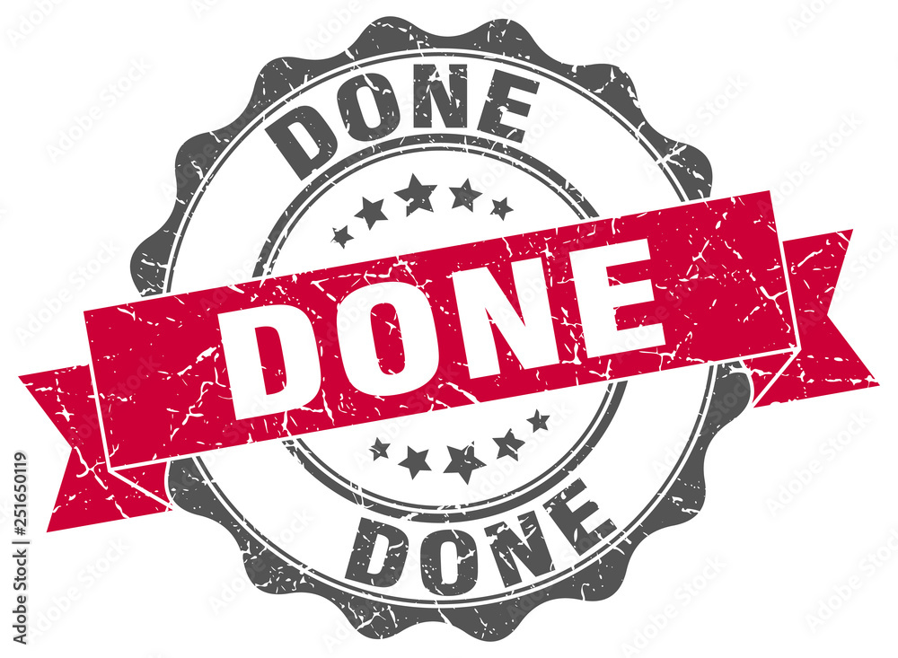 Obraz premium done stamp. sign. seal