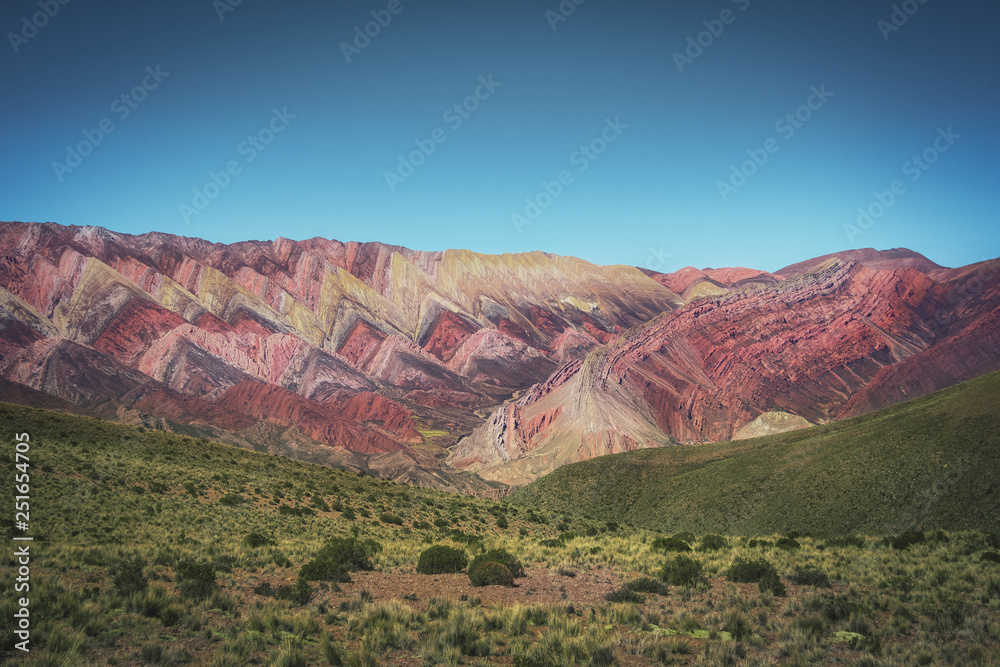 Serrania De Hornocal The Fourteen Colors Hill At Quebrada De Humahuaca Serrania De Hornocal The Fourteen Colors Hill At Quebrada De Humahuaca