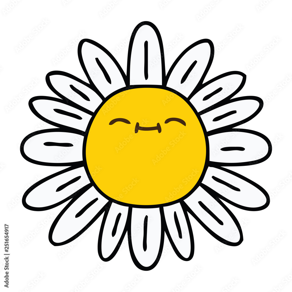 quirky hand drawn cartoon flower quirky hand drawn cartoon flower