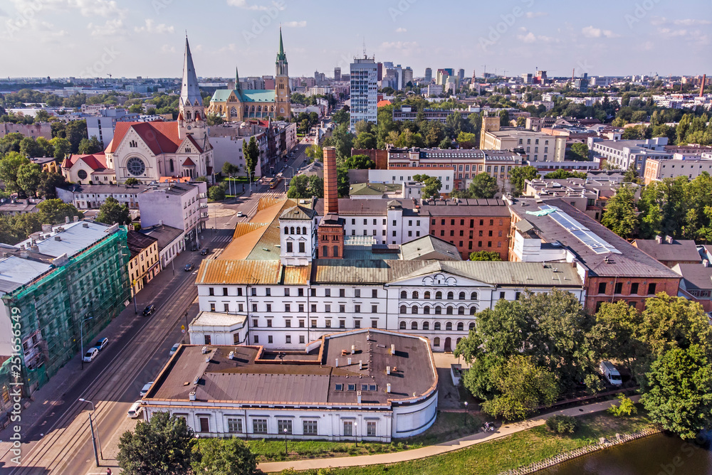 Łódź, Poland. View of the White Factory.	 - obrazy, fototapety, plakaty 