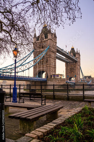 London cityscape with Tower Bridge