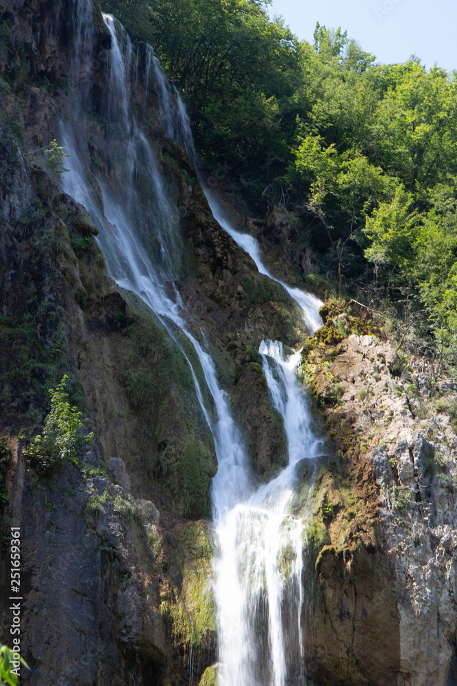 Obraz premium Waterfall in the Plitvice Lakes National Park