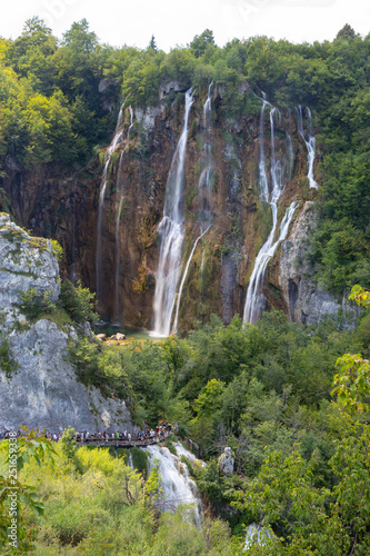 Waterfall in the Plitvice Lakes National Park