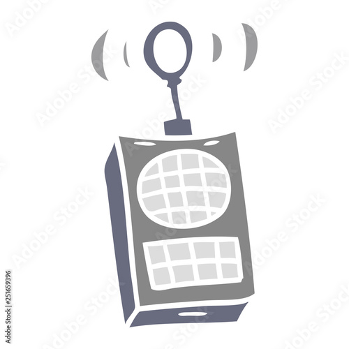 cartoon doodle of a walkie talkie