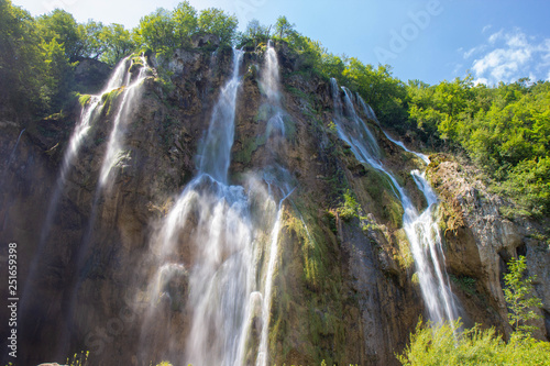 Waterfall in the Plitvice Lakes National Park