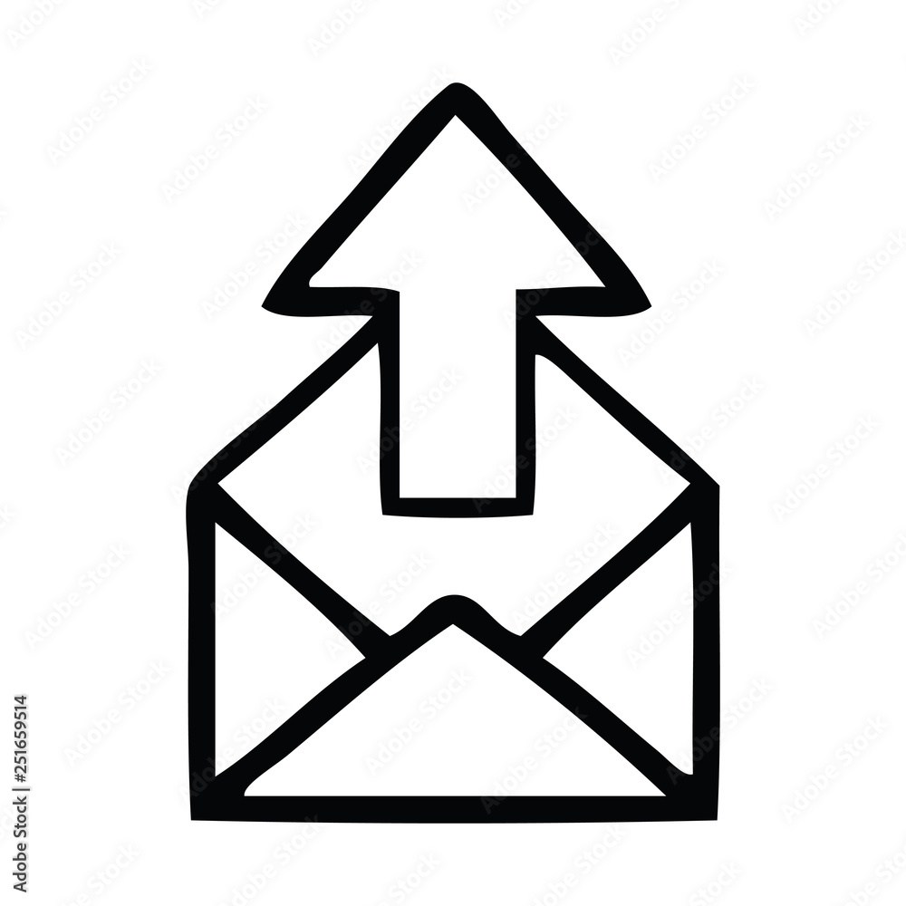 line drawing cartoon email sign line drawing cartoon email sign