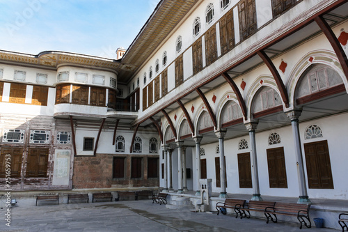 Top Capa Palace  interiors  halls  harem  library. Sight. World Heritage. Tourism.