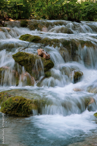 Waterfalls in the Plitvice lakes National Park