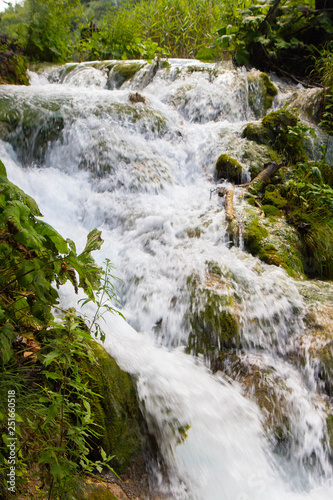 Waterfalls in the Plitvice lakes National Park