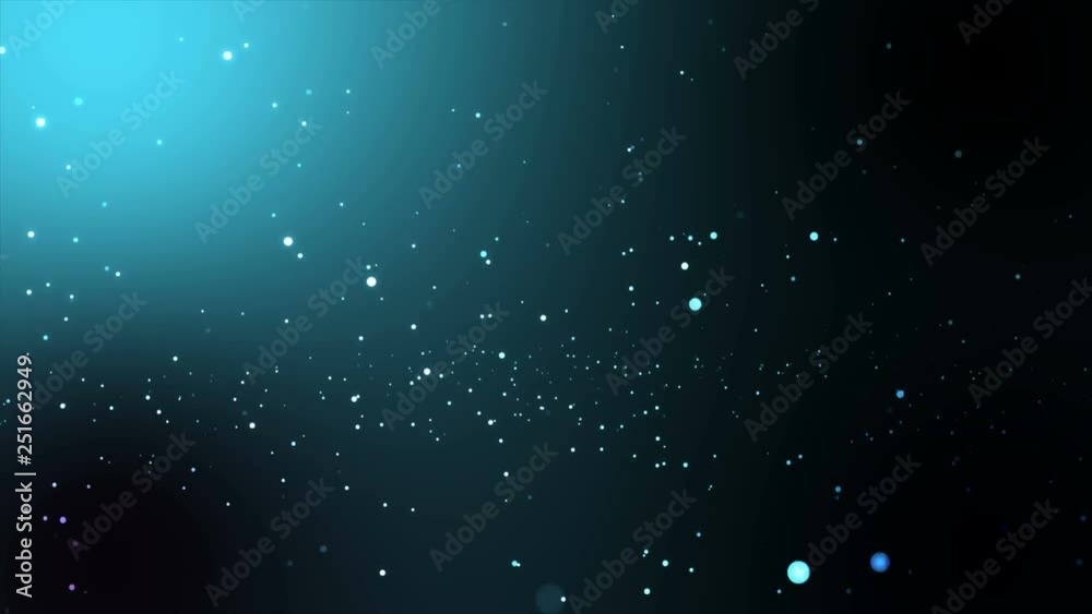 Abstract particles Creative motion graphic vj loop animation . On black background particles bouncing, flow, fall.