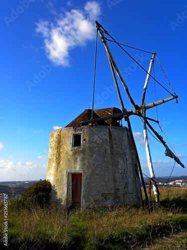 old windmill in portugal