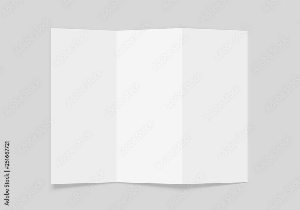 Tri folded booklet mockup. Blank white brochure mock up. Tri folded booklet mockup. Blank white brochure mock up.
