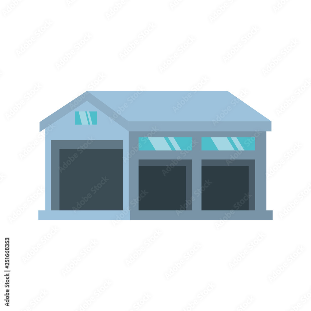 warehouse building isolated icon warehouse building isolated icon