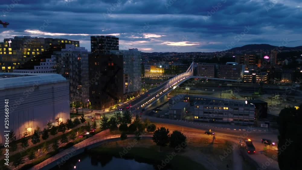 Aerial Norway Oslo June 2018 Night 30mm 4K Inspire 2 Prores Aerial video of downtown Oslo in Norway at night Aerial Norway Oslo June 2018 Night 30mm 4K Inspire 2 Prores Aerial video of downtown Oslo in Norway at night