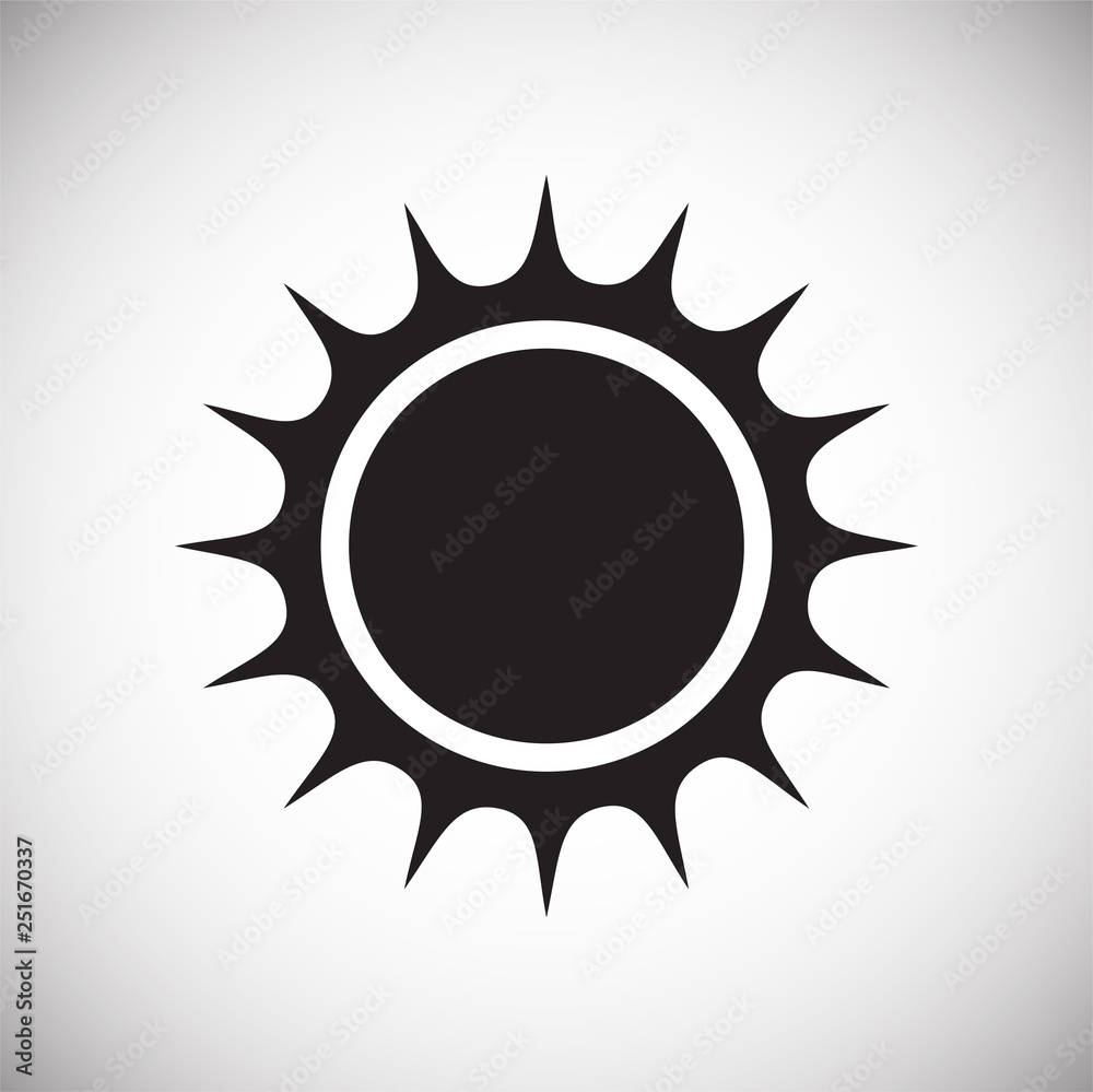 Sun icon on white background for graphic and web design, Modern simple vector sign. Internet concept. Trendy symbol for website design web button or mobile app Sun icon on white background for graphic and web design, Modern simple vector sign. Internet concept. Trendy symbol for website design web button or mobile app