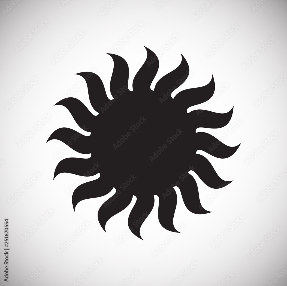 Sun icon on white background for graphic and web design, Modern simple vector sign. Internet concept. Trendy symbol for website design web button or mobile app Sun icon on white background for graphic and web design, Modern simple vector sign. Internet concept. Trendy symbol for website design web button or mobile app
