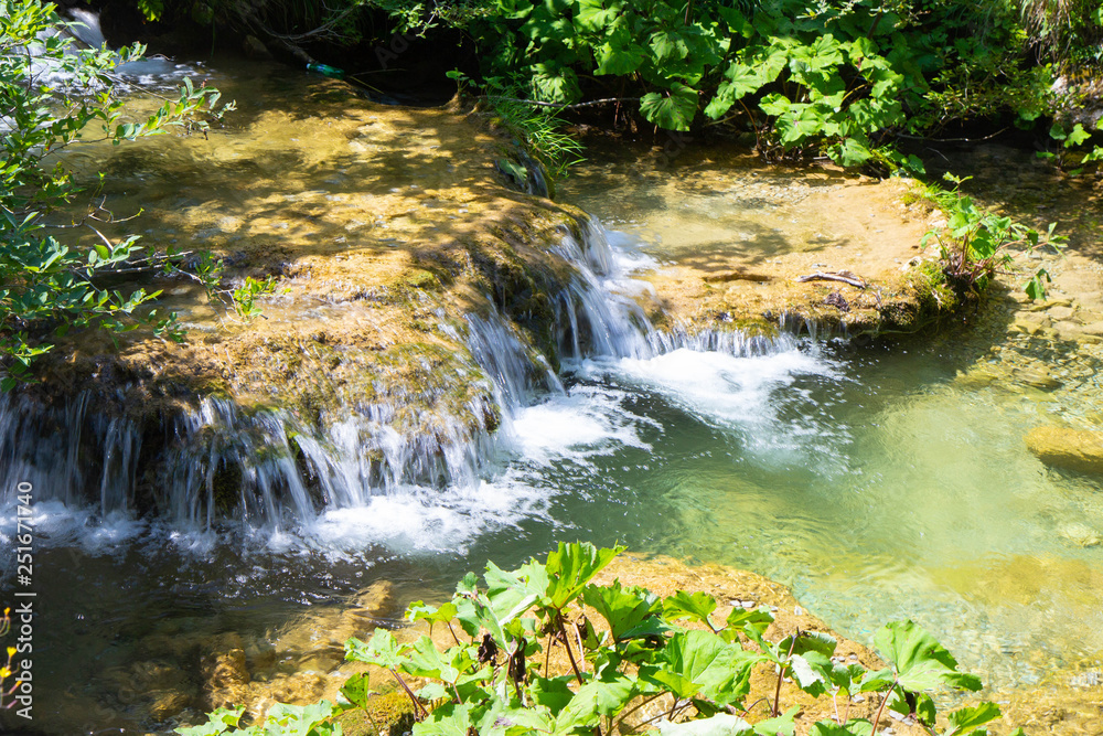 Waterfalls in the Plitvice lakes National Park Waterfalls in the Plitvice lakes National Park