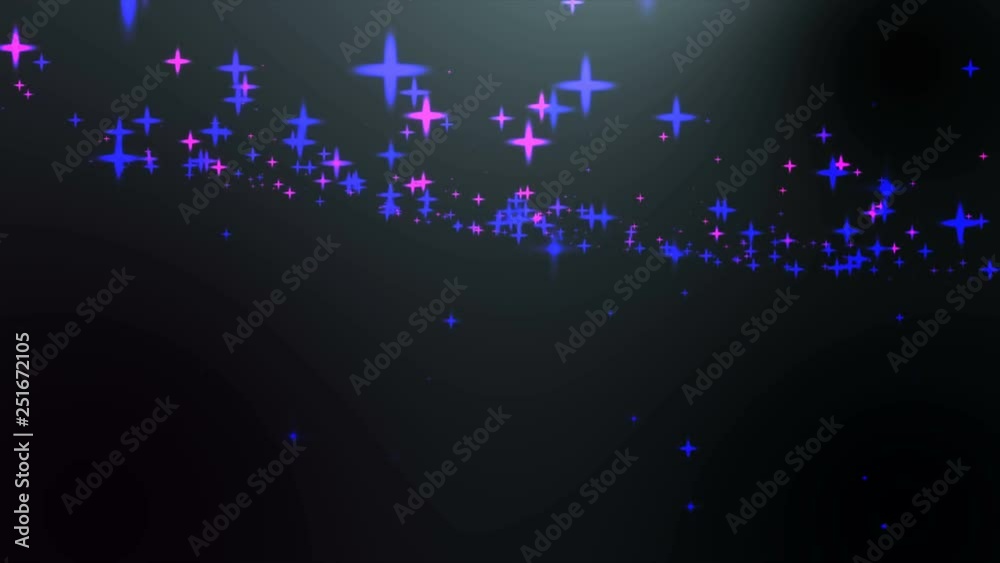 Abstract particles Creative motion graphic vj loop animation . On black background particles bouncing, flow, fall.