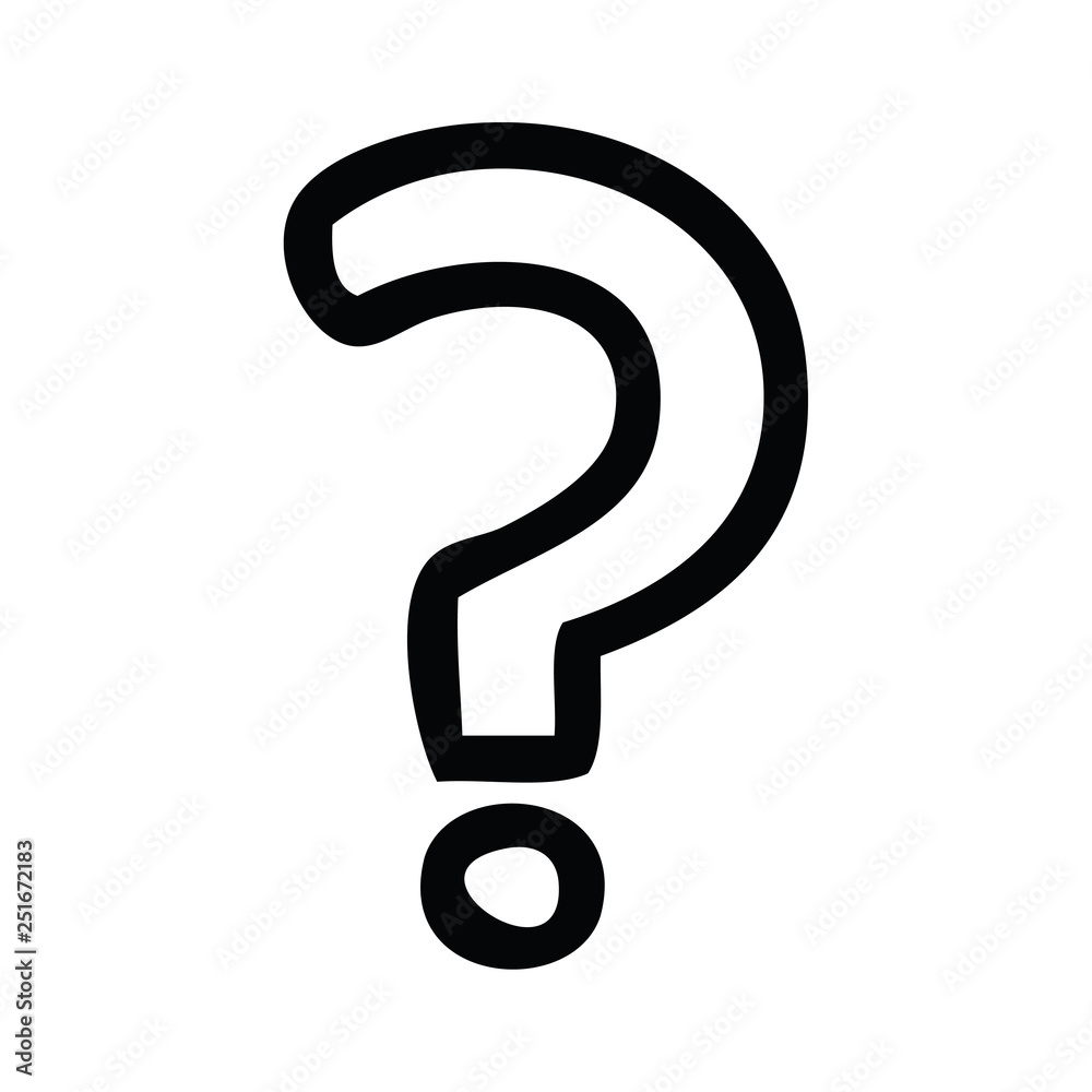 line drawing cartoon question mark line drawing cartoon question mark